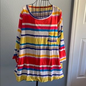 3x top multi color